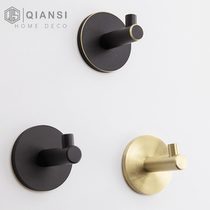 Qiansi WH0022 gancio da parete in ottone massiccio stile nordico appendiabiti per abbigliamento Free punzonatura <span class=keywords><strong>ganci</strong></span> per <span class=keywords><strong>porta</strong></span> - Product Image 4