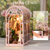 Hamaileon Vente en gros Saint-Valentin 3D Cottagecore Puzzle en bois DIY Book Nook Kit Fleur Serre Miniatures pour petite amie Adultes