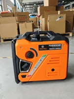Générateur de chantier portable FW6500is 5500W à onduleur à onde sinusoïdale pure, 223cc, démarrage électrique, avec kit de roues pour chantier de construction