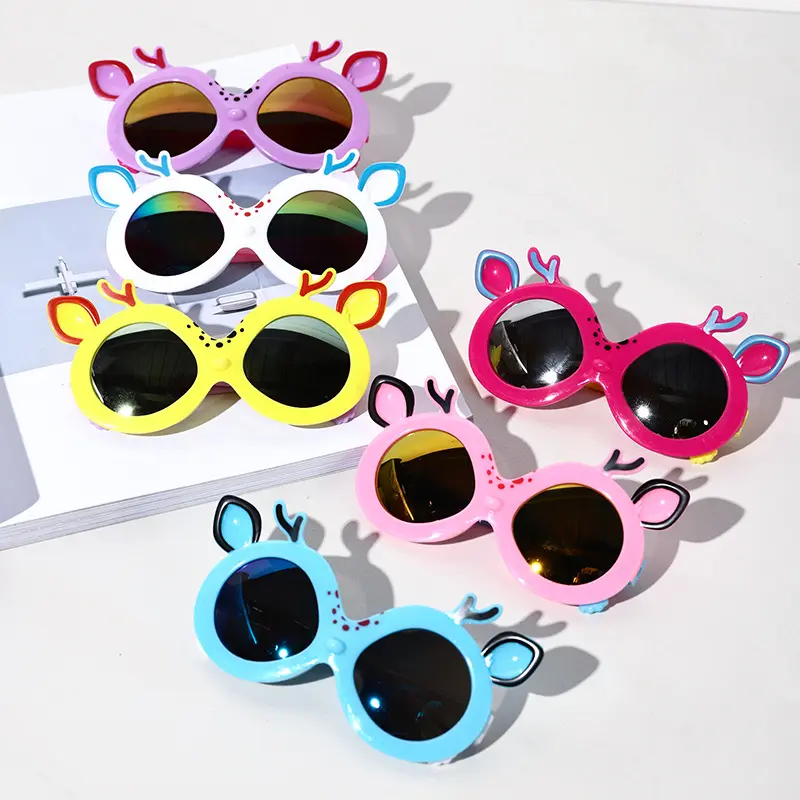 Children's UV-proof sunglasses Cute cartoon fashion fairy sunglasses Baby photo glasses