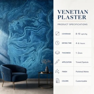 Pittura Effetto Marmo Veneziano Lucido di Lusso per Rivestimenti Cucina e Pareti Decorative - Product Image 6