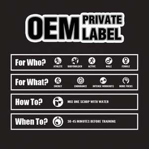 Oem טרום אימון תוספת אבקת עבור גברים נשים creatine citrulline beta-אלנין אינטנסיבי משאבות אנרגיה אינטנסיבי מינון ממתקים - Product Image 4