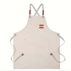 Delantal de trabajo de algodón grueso para manicura, barbacoa, cocina y uso doméstico, para comercio exterior - Product Image 1