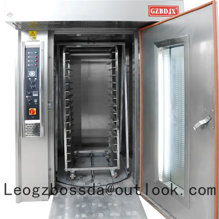 32 Trays rotary bread rack oven / Bakery equipment / Rotating baking oven stainless steel gas oven electric rotary oven bread