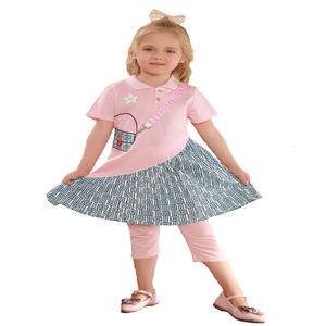 Venta al por Mayor de Ropa Infantil de Fábrica Jinhai, Vestidos hasta la Rodilla para Niñas, Ropa Infantil de Boutique - Product Image 1