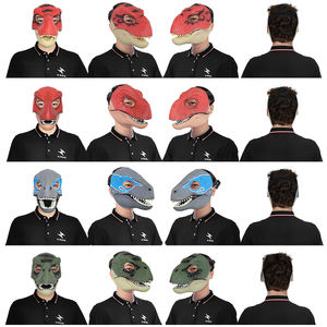 Mascarilla de látex con Logo personalizado, máscara de dinosaurio, dragón de Horror, para fiesta de Halloween, Cosplay, Raptor jurásico, <span class=keywords><strong>Dino</strong></span>, mandíbula móvil, máscaras realistas - Product Image 6