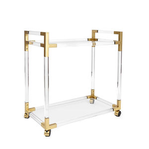 Acryl Bar Winkelwagen, Hotel Service Winkelwagen, Transparant Acryl <span class=keywords><strong>Trolley</strong></span> - Product Image 3