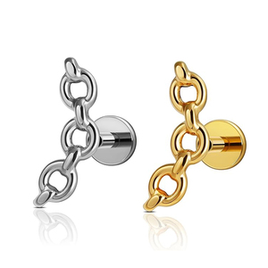 Mode Groothandel F136 Titanium 16G Dikke Ketting Oorbellen Ketting Ring Kraakbeen Spiraal Tragus Neus <span class=keywords><strong>Labret</strong></span> <span class=keywords><strong>Piercing</strong></span> - Product Image 1