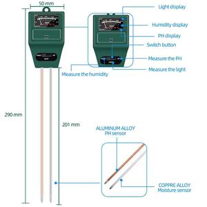Đất PH meter 3-in-1 đất Độ ẩm/ánh sáng/pH <span class=keywords><strong>Tester</strong></span> làm vườn Bộ dụng cụ công cụ cho chăm sóc cây trồng, tuyệt vời cho vườn, bãi cỏ, trang trại - Product Image 3