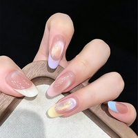 Faux ongles à presser couleur unie, style mondial, commande mixte, faible MOQ, réutilisables, en ABS, vente en gros, approvisionnement en vrac