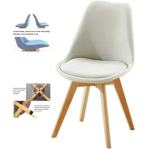 fabric seat and wood leg chair dining chair supplier dining room chairs wholesale