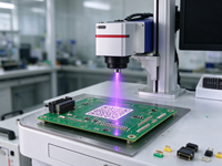Machine de marquage laser UV de table 3W 355nm, marqueur laser froid pour le marquage de plastique, de circuits imprimés et de codes QR