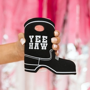 12 ounce neopreen koozies, opvouwbare flesbeschermer, isolatiehoes, cowboy-laarsvormige koozies voor bier, schuim, 12oz blikjes/flessen - Product Image 4