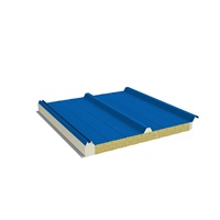 Panneau isolant de toit résistant à l'eau de prix usine panneaux sandwich PU/laine de roche/EPS 5-200mm d'épaisseur pour l'acier préfabriqué