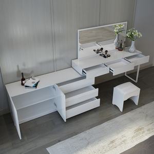 Table console pour salon, table console avec miroir LED pour table de maquillage - Product Image 3