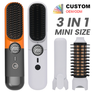 Plancha de Pelo Inalámbrica PRITECH 3 en 1 con Calentador MCH, Batería de 5000 mAh, Plancha de Viaje Recargable, <span class=keywords><strong>Cepillo</strong></span> <span class=keywords><strong>Alisador</strong></span> de Pelo <span class=keywords><strong>sin</strong></span> Cable - Product Image 1