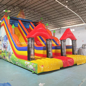 Khô trượt nhảy lâu đài 13ft 30ft trượt nước <span class=keywords><strong>Inflatable</strong></span> trò chơi bơm hơi cho trẻ em - Product Image 4