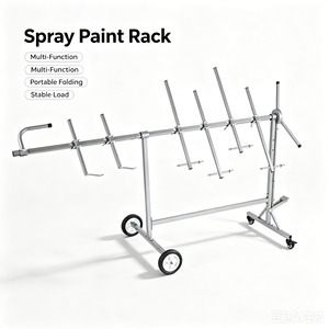 360 °   Support de peinture automobile rotatif sur roulettes, robuste, pour pare-chocs et panneaux de porte, idéal pour les ateliers de <span class=keywords><strong>carrosserie</strong></span> - Product Image 1