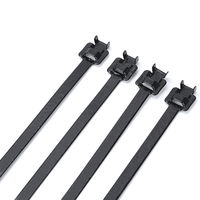 Attaches de câbles en acier inoxydable époxydées 6,4*150mm, type libérable, gamme de produits 316 304