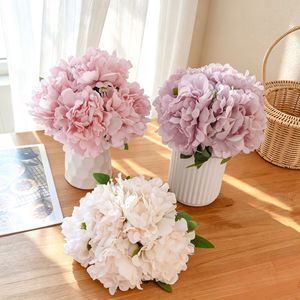 Ensemble de fleurs artificielles Eileen Peony, blanc, rose, violet, décorations de mariage, décoration de la maison, style Ins, bouquet - Product Image 1