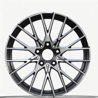 Ruedas de Acero Forjado en Forma de Y, Dos Tonos, Plateado Brillante y Negro, para Llantas de 18-20 Pulgadas, 5x112/120 PCD, 25mm ET, ¡Oferta!