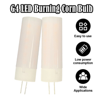 Date LED Flamme Effet Lumière G4 2835 SMD 36leds AC DC 12V Céramique Simulation Feu Flicker Led Lampe Maïs Ampoule Veilleuse