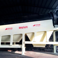 Trommel de séparation robuste pour déchets solides, inclinaison 6-10°, prix du trommel à tambour pour déchets de construction