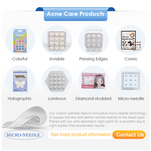 Hydrocolloid ที่ปกคลุมจุดสิวที่มองไม่เห็นดูดซับจุดสติกเกอร์รักษาจุดกันน้ำซ่อมแซมผิวแก้ไขสิวบนใบหน้า - Product Image 6