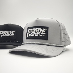 Gorra de golf impermeable de 5 paneles con logotipo de silicona personalizado, bajo MOQ, OEM, insignia de goma perforada con láser, estilo clásico. - Product Image 5