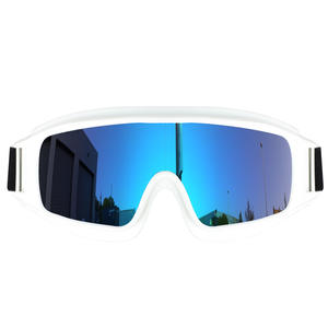 Lunettes de cyclisme pour hommes, monture en plastique, verres plats, antidérapantes, protection pour sports de plein air, verres miroir - Product Image 2