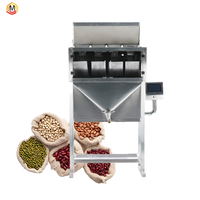 Machines de distribution automatique quantitatives à quatre trémies en acier inoxydable avec PLC pour noix, riz, grains de café – Machine de pesage à 4 têtes