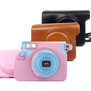 Housse de protection en cuir rétro tout-terrain pour appareil photo <span class=keywords><strong>Fuji</strong></span> <span class=keywords><strong>Instax</strong></span> W300, sac de transport et de rangement durable pour <span class=keywords><strong>Instax</strong></span> <span class=keywords><strong>mini</strong></span> - Product Image 1