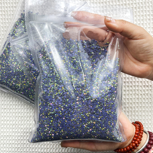 Cristales Brillantes <span class=keywords><strong>4A</strong></span> al por Mayor, Paquete a Granel de 1 kg, Cristales de Estrás Hotfix para Tela - Product Image 1
