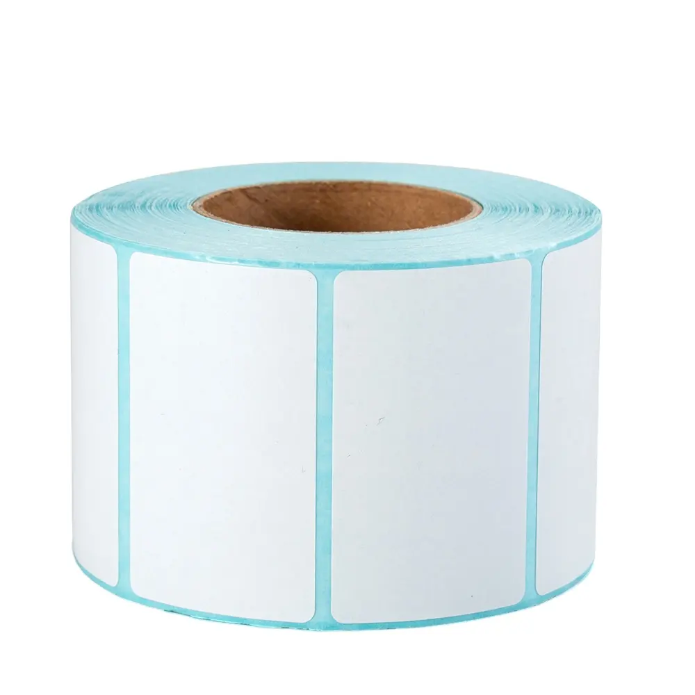 Blue galssine Thermal Label Sticker Label of 350 Sheets per Roll Hot Size 100*150MM Thermal sticker Perforated Sticker