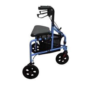 Andador de 3 ruedas con asiento-Andador Tri <span class=keywords><strong>Rollator</strong></span> para personas mayores y adultos-Ligero y plegable, con asiento, frenos y ruedas - Product Image 3