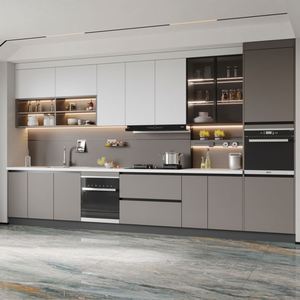 Meubles de cuisine modulaires de luxe sur mesure en bois mélaminé Sanpotova - Product Image 2