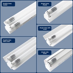 Cubierta para Tubo Fluorescente LED <span class=keywords><strong>T8</strong></span> Doble de 3.94 pies (4 pies), para Uso en Jardín, Soporte Simple o Doble, Juego Completo de Tubos de Luz - Product Image 3