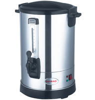 Base en acier Série 25L d'eau simple paroi en acier inoxydable chaudière à eau urne avec couvercle en plastique