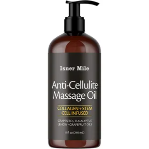 OEM/ODM 100% huiles essentielles pures collagène cellules souches peau ferme Anti Cellulite amincissant l'huile de massage