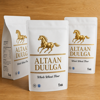 Farine de blé entier 1kg en sachet souple 100% naturelle, riche en fibres, pour pain, pâtisserie et cuisson maison