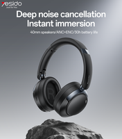 Yesido BT5.4 ANC + ENC casque sans fil 400mAh grande batterie filaire et sans fil casque tête montée BT écouteur EP11