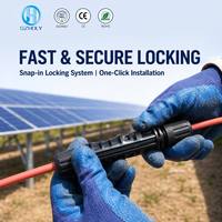 Conector Solar IP68 Impermeable de 1500V 30A, Enchufe CC para Sistema Solar Fotovoltaico, Contactos de Cobre, Nylon, Conector Solar de 30A