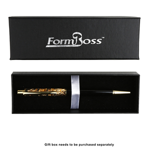 Gold Foil Floating Golden Flakes Rotating Ballpoint <b>Pen</b> With 1.0 mm Writing Custom Logo Printed for Novelty Gifts - Product Image 6