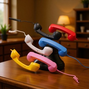 Combiné Rétro Type-C Filaire, Écouteurs Musicaux <span class=keywords><strong>pour</strong></span> Téléphones Portables Populaires sur TikTok et Kits Voiture Compatible Bluetooth - Product Image 2