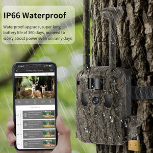 Gece görüş fonksiyonu ile 4G güneş enerjili gizli kamuflaj yaban hayatı hareket algılama ve izleme kamera - Product Image 4