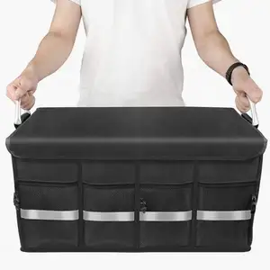 2024 new products Waterproof have handle Foldable Cargo Trunk Organizer Storage Box For Tesla accessories