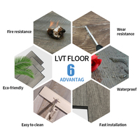 Teppich optik Luxus Vinyl PVC Fliesen im Schlafzimmer verwendet die besten Lvt Bodenbelag, der aussieht wie Teppich PVC-Bodenbelag 2mm Preis