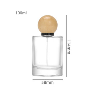 30ml 50ml 100ml bottiglie di <span class=keywords><strong>profumo</strong></span> di vetro rotondo tappo bianco fondo spesso vuoto-resistente ed elegante - Product Image 1