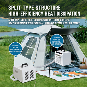 Climatiseur portable split sans perçage, sans installation, avec télécommande, refroidissement rapide, mini climatiseur mobile - Product Image 3