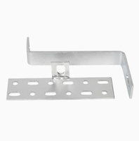 Accessoires de support photovoltaïque en fer poli résistant au vent et aux UV pour systèmes solaires résidentiels